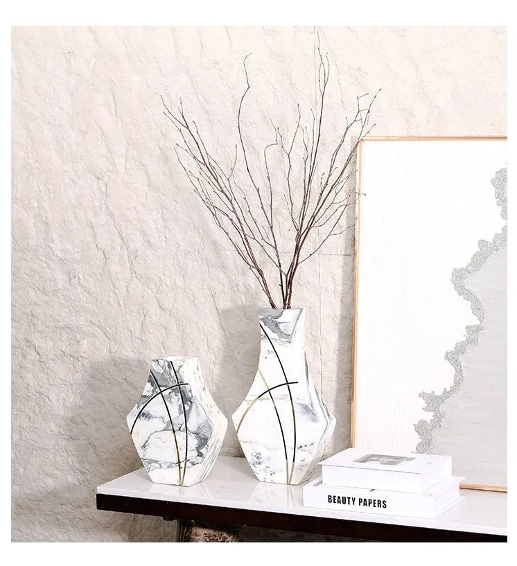 Home Decoration Modern Marble Vase