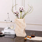 Decorative Accents Minimalist Tabletop Marble Vase
