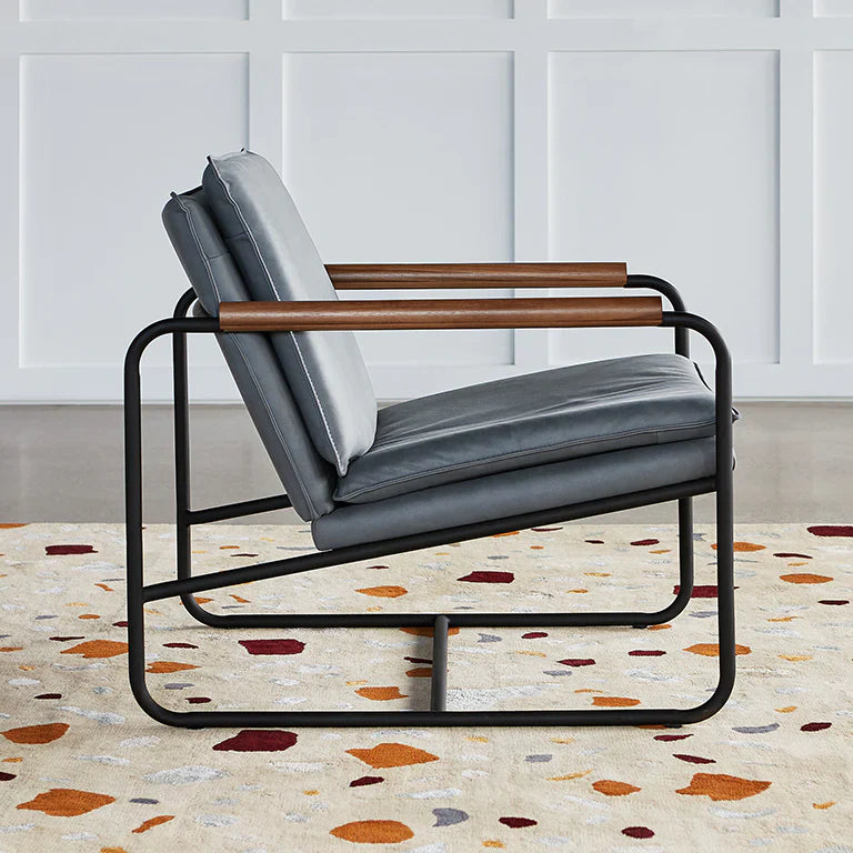 Contemporary Fabric Lounge Chair