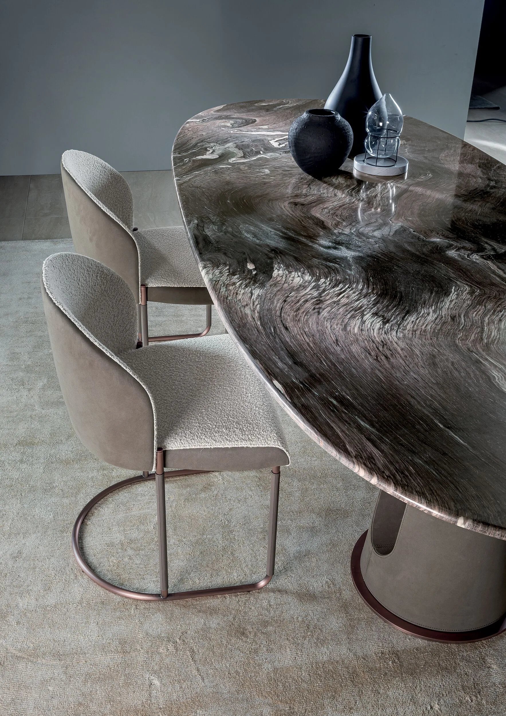 Oval Sculptural Dining Table