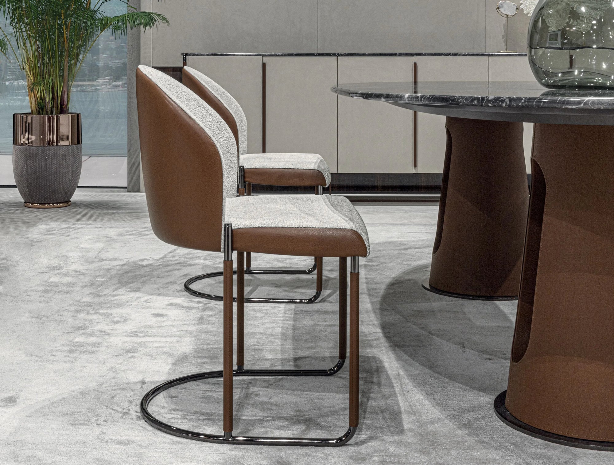 Oval Sculptural Dining Table