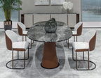 Oval Sculptural Dining Table