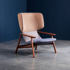 Contemporary Fabric Lounge Chair
