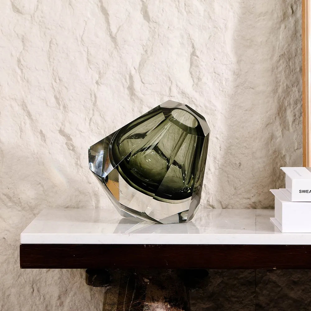 Modern Luxury Hand-Made Glass Vase