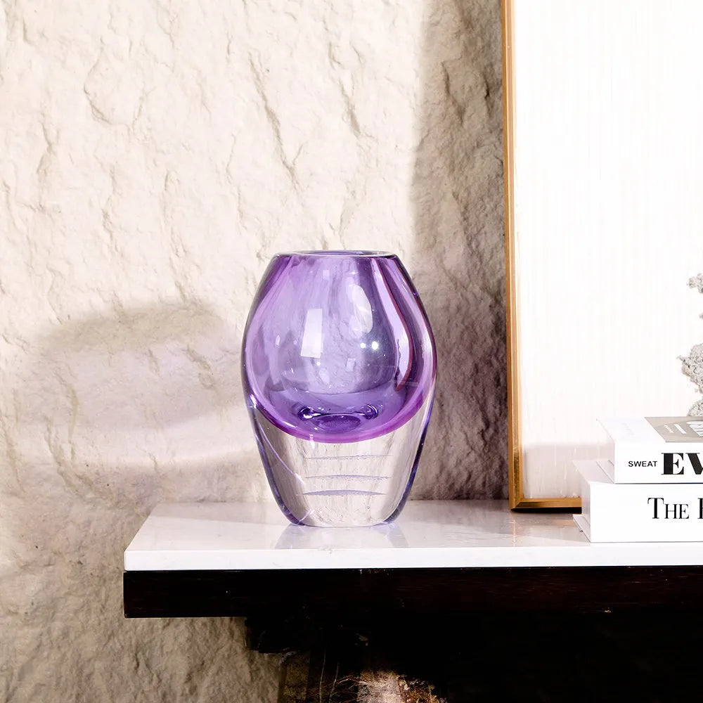 Home Decor Luxury Desk Decor – Modern Glass Vase