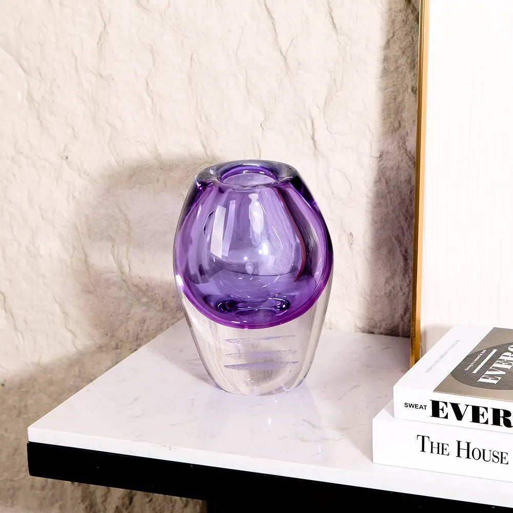 Home Decor Luxury Desk Decor – Modern Glass Vase