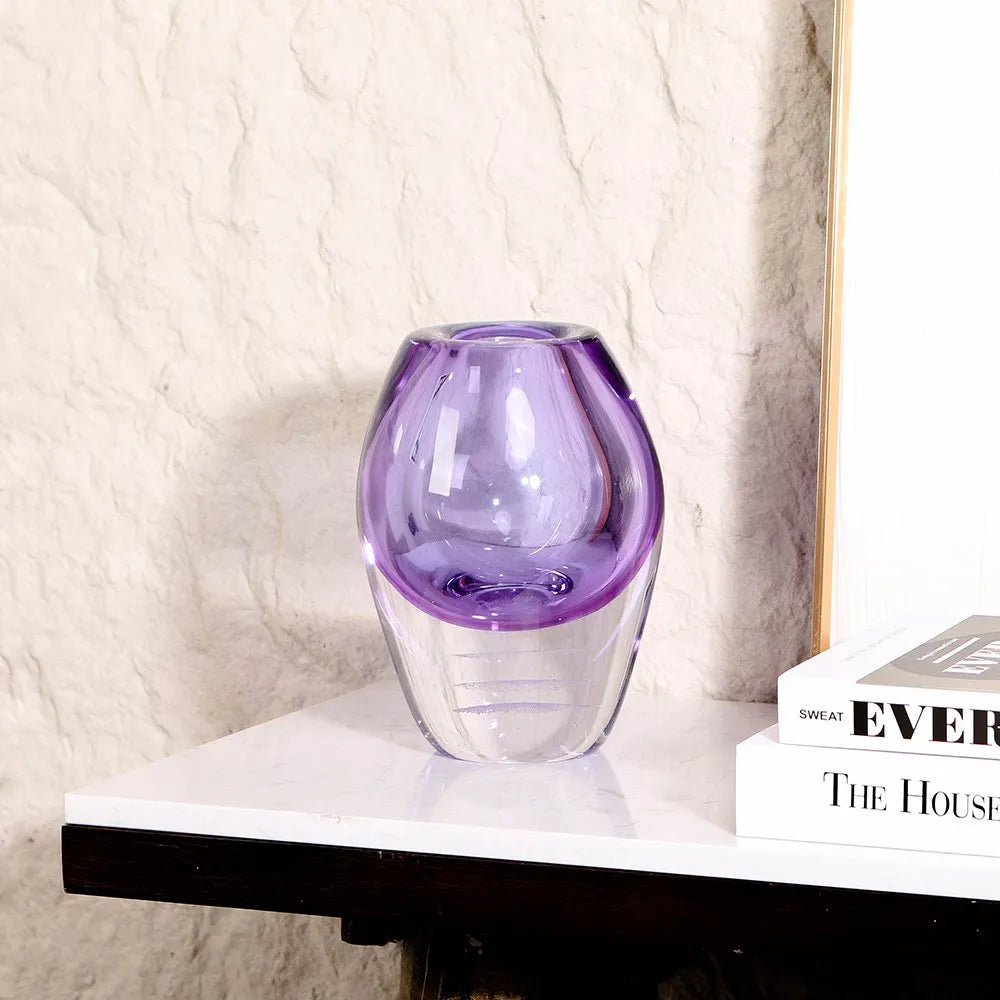 Home Decor Luxury Desk Decor – Modern Glass Vase