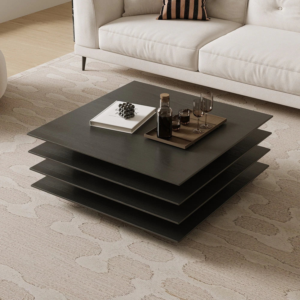 Square Wood Coffee Table – Timeless Elegance in Every Detail