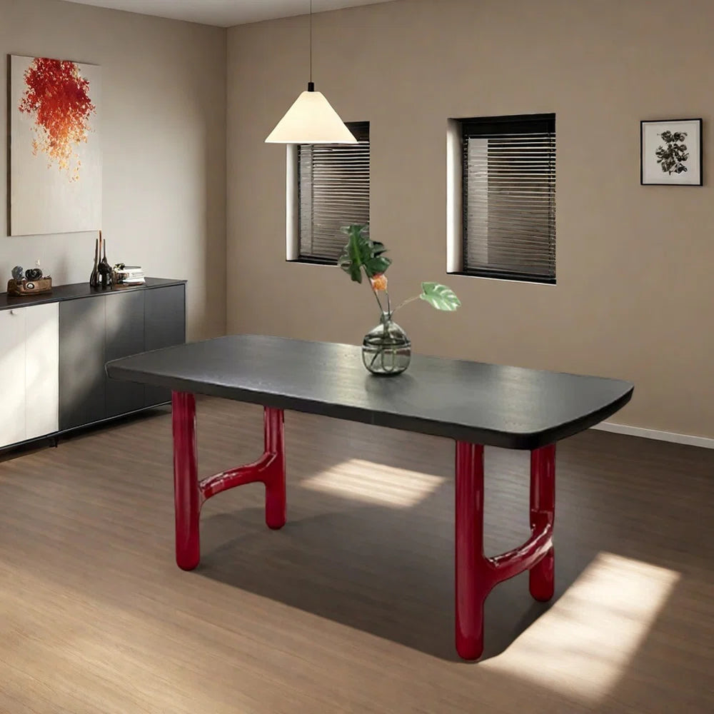 Red Dining Table