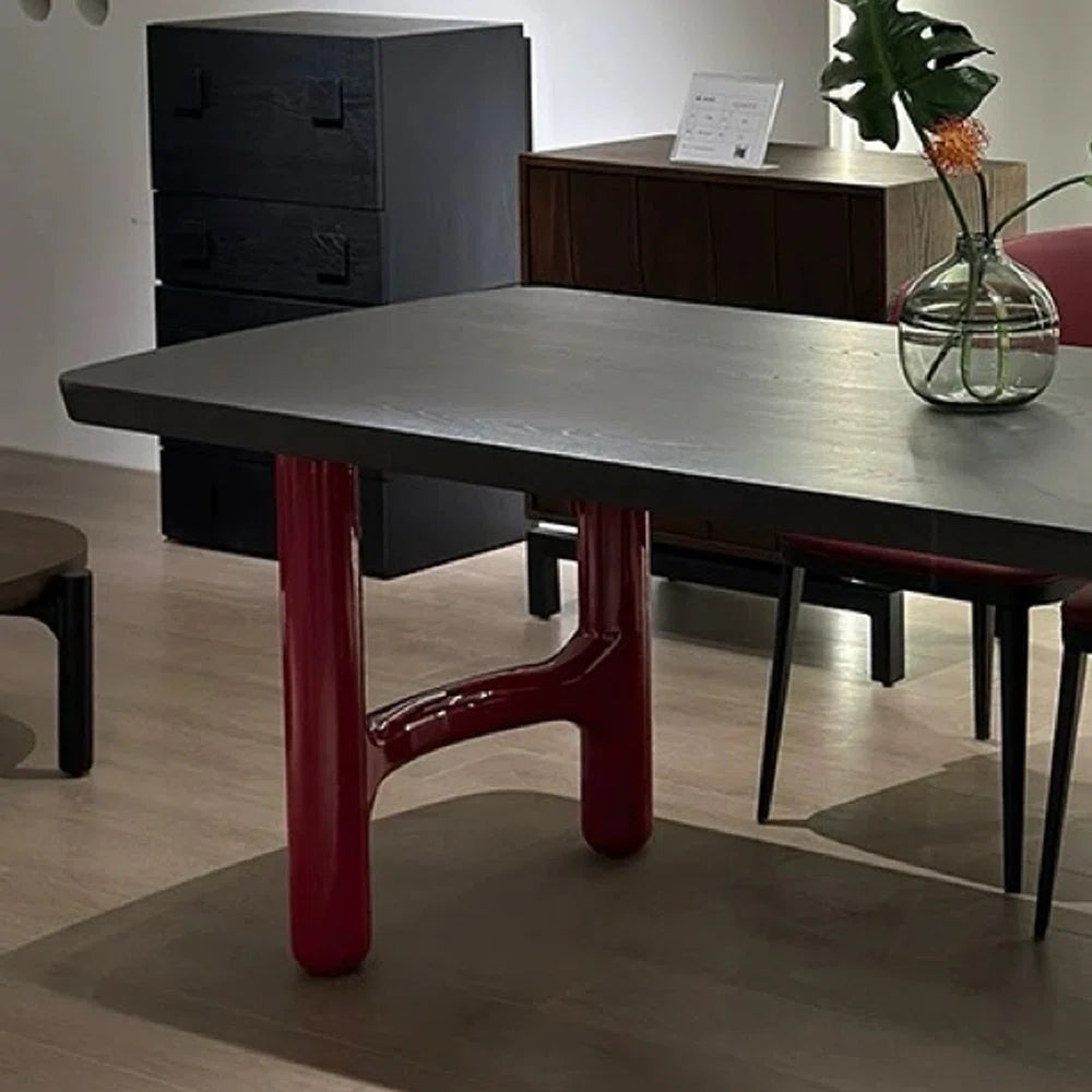 Red Dining Table