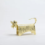 Playful Elegance: High Tail Dog Sculpture
