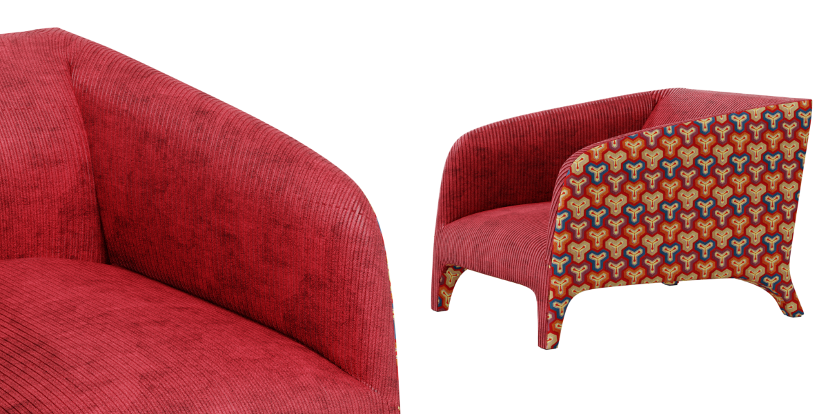 Modern Fabric Armchair
