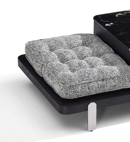 Black Patterned Marble Coffee Table
