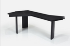 Fan-Shaped Wooden Table