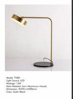 Minimalist Gold LED Desk Lamp