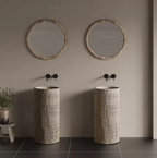 Wabi White Wood Basin – Zen Edition