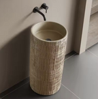Wabi White Wood Basin – Zen Edition