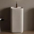 Wabi Travertine Square Basin – Zen Block