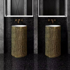 Aureo Fluted Gold Basin – Art Edition