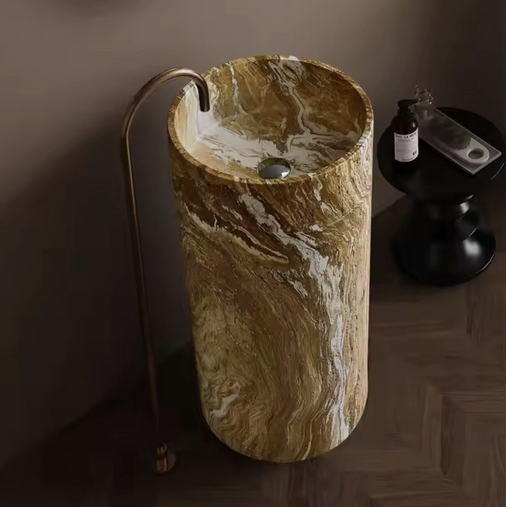 Travertine Column Basin – Sand Edition