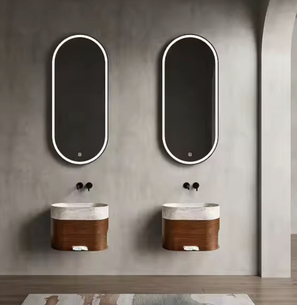 Modern Wall-Hung Basin with Storage – Minimal Edition