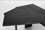 Fan-Shaped Wooden Table