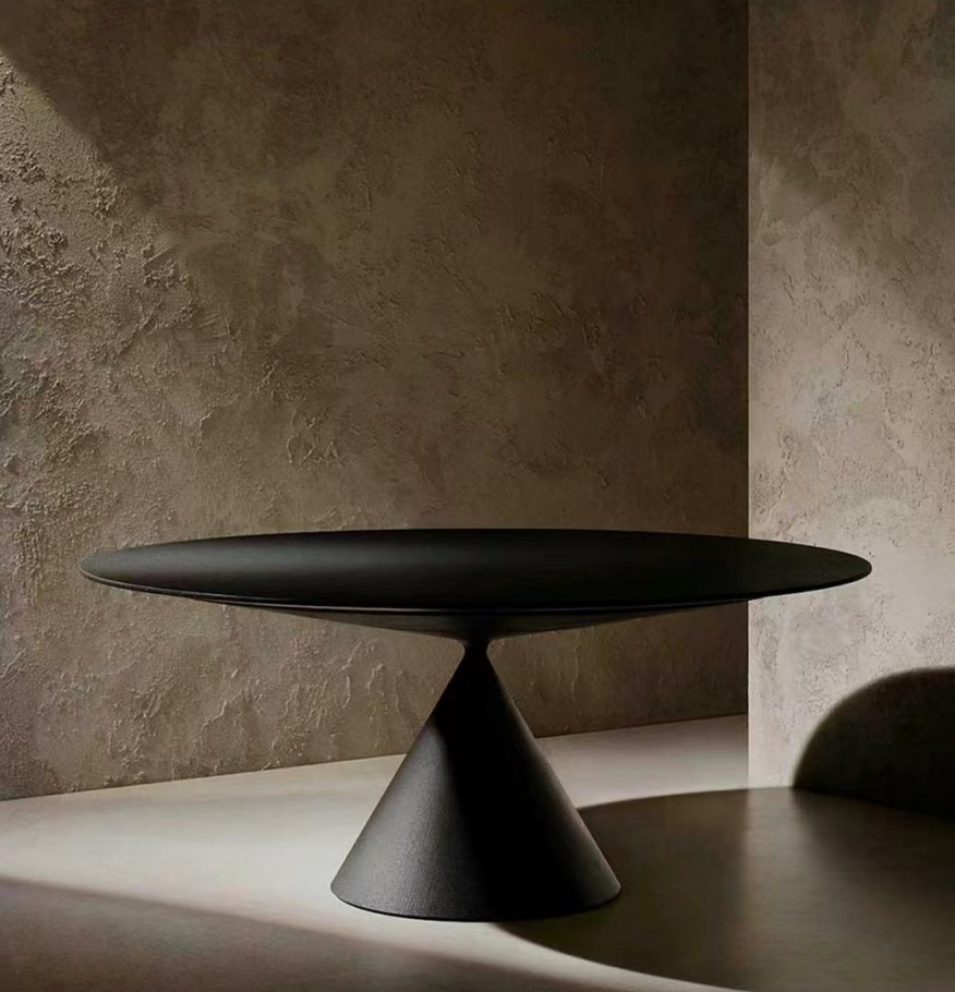 Modern Cone-Base Round Dining Table