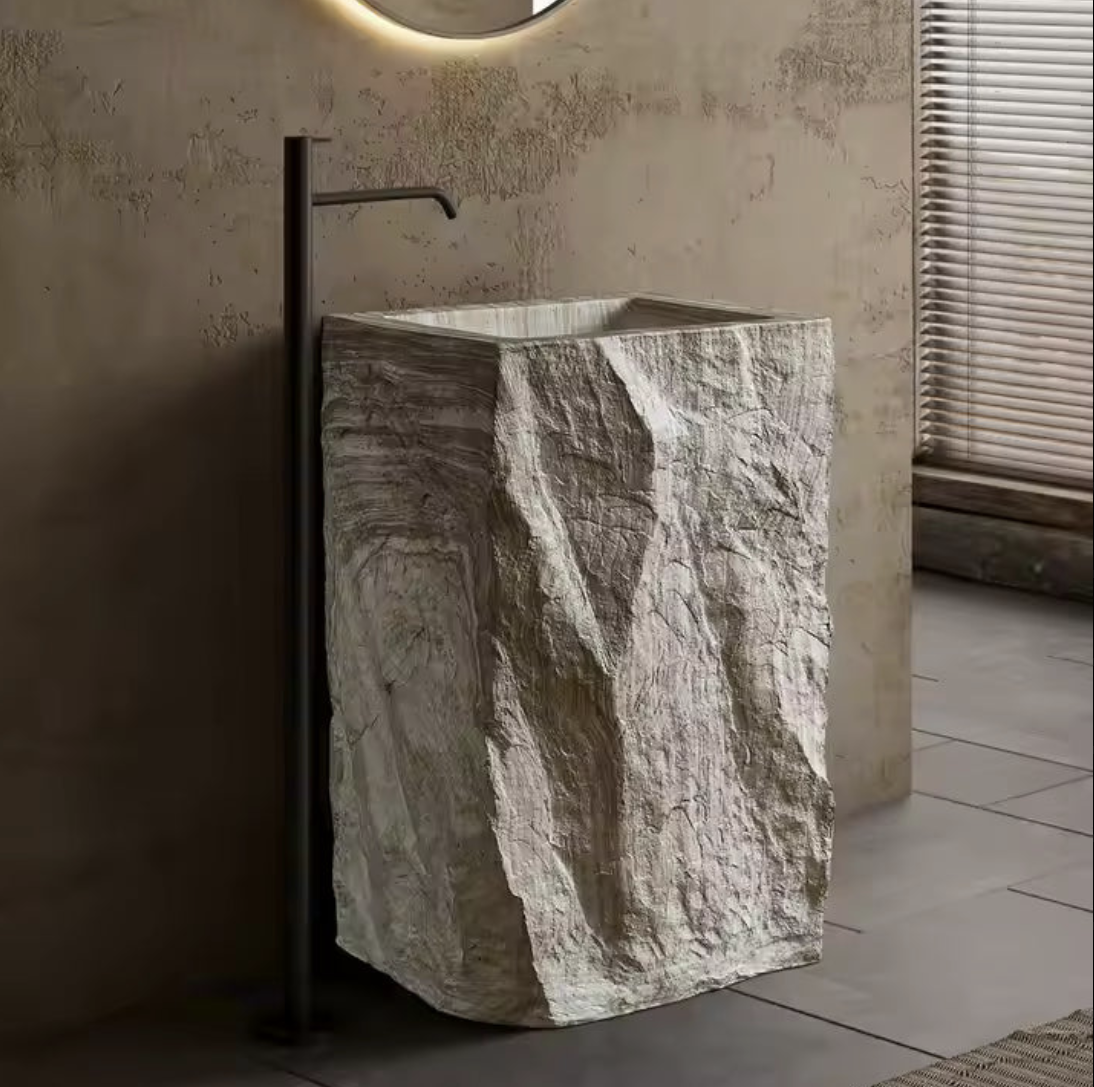 Monolith Marble Basin – Raw Block