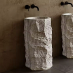 Wabi Stone Cylinder Basin – Raw Zen