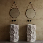 Wabi Stone Cylinder Basin – Raw Zen