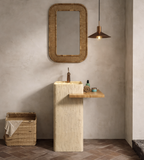 Travertine Shelf Basin – Sand Block Edition