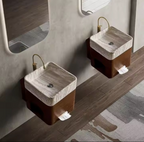 Wabi Wood Wall Basin – Compact Edition