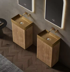 Wood Grain Freestanding Basin – Modern Luxe Edition