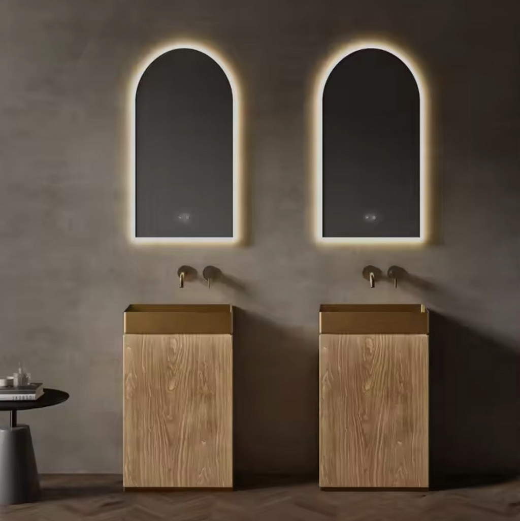 Wood Grain Freestanding Basin – Modern Luxe Edition