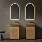 Wood Grain Freestanding Basin – Modern Luxe Edition