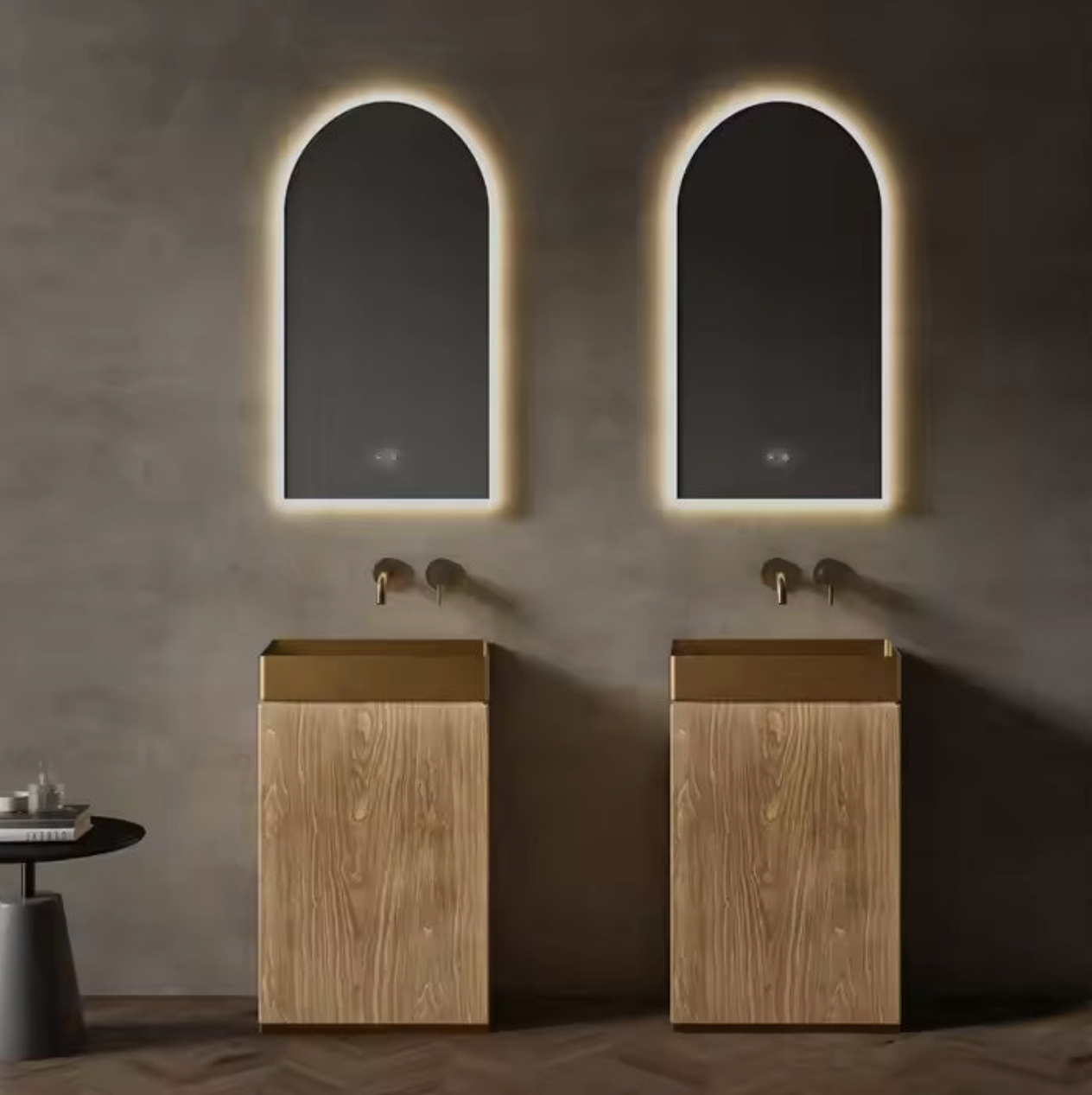 Wood Grain Freestanding Basin – Modern Luxe Edition