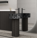 Westwood Sculptural Marble Pedestal Basin