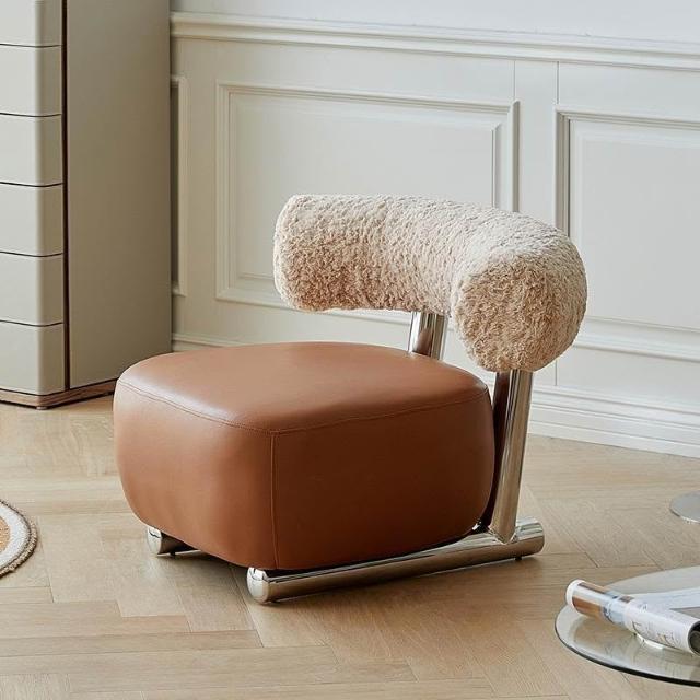 Contemporary Shearling Lounge Chair
