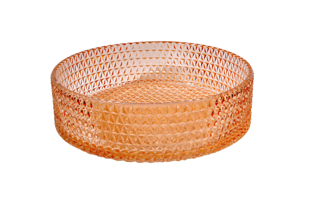 Stone Glass Column Basin – Ivory