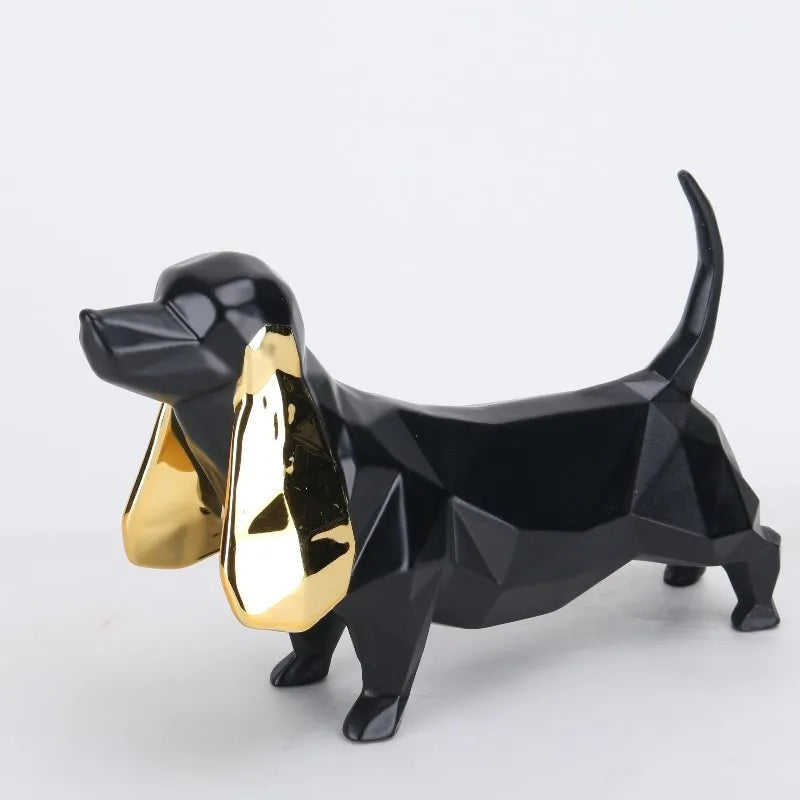 Timeless Companion: Resin Dog Object