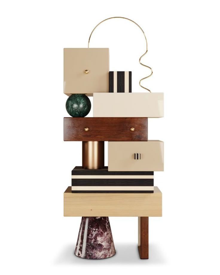 Artistic Side Cabinet