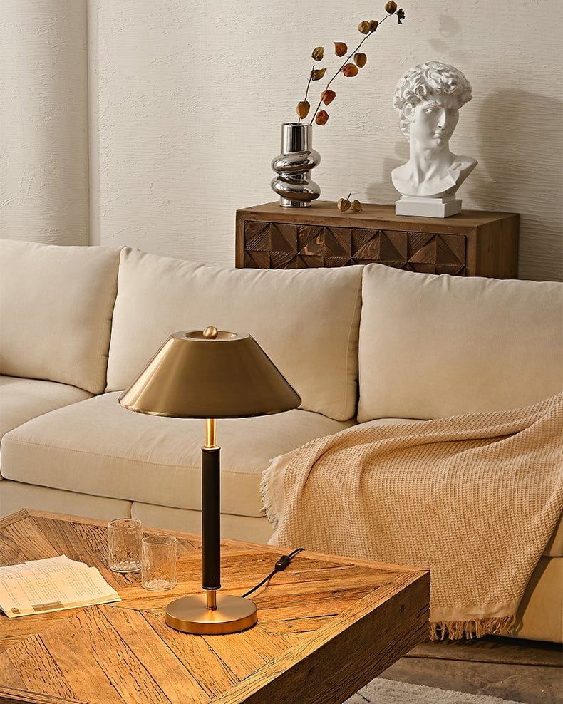 Black Gold Iron Table Lamp