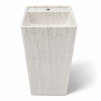 Square Freestanding Artificial Stone Wash Basin