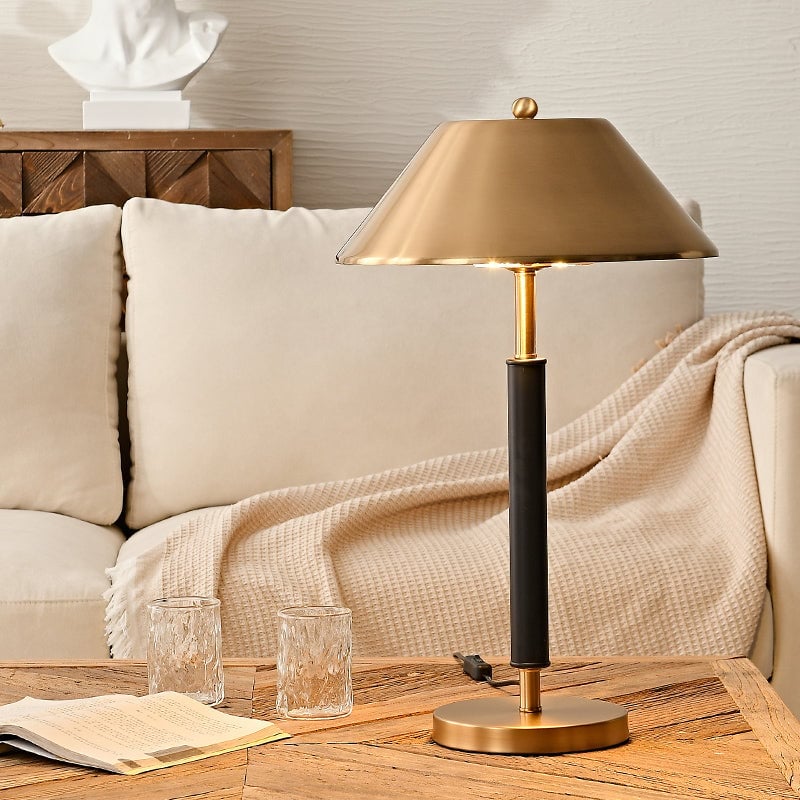 Black Gold Iron Table Lamp