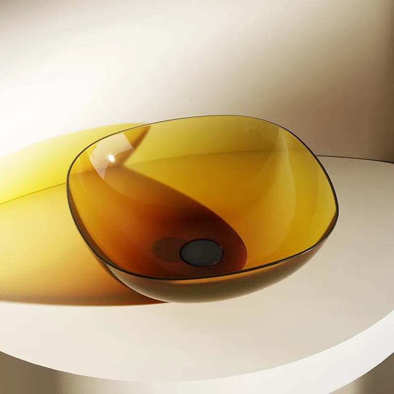 Curved Resin Basin – Luna