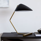 Modern Black & Gold Table Lamp