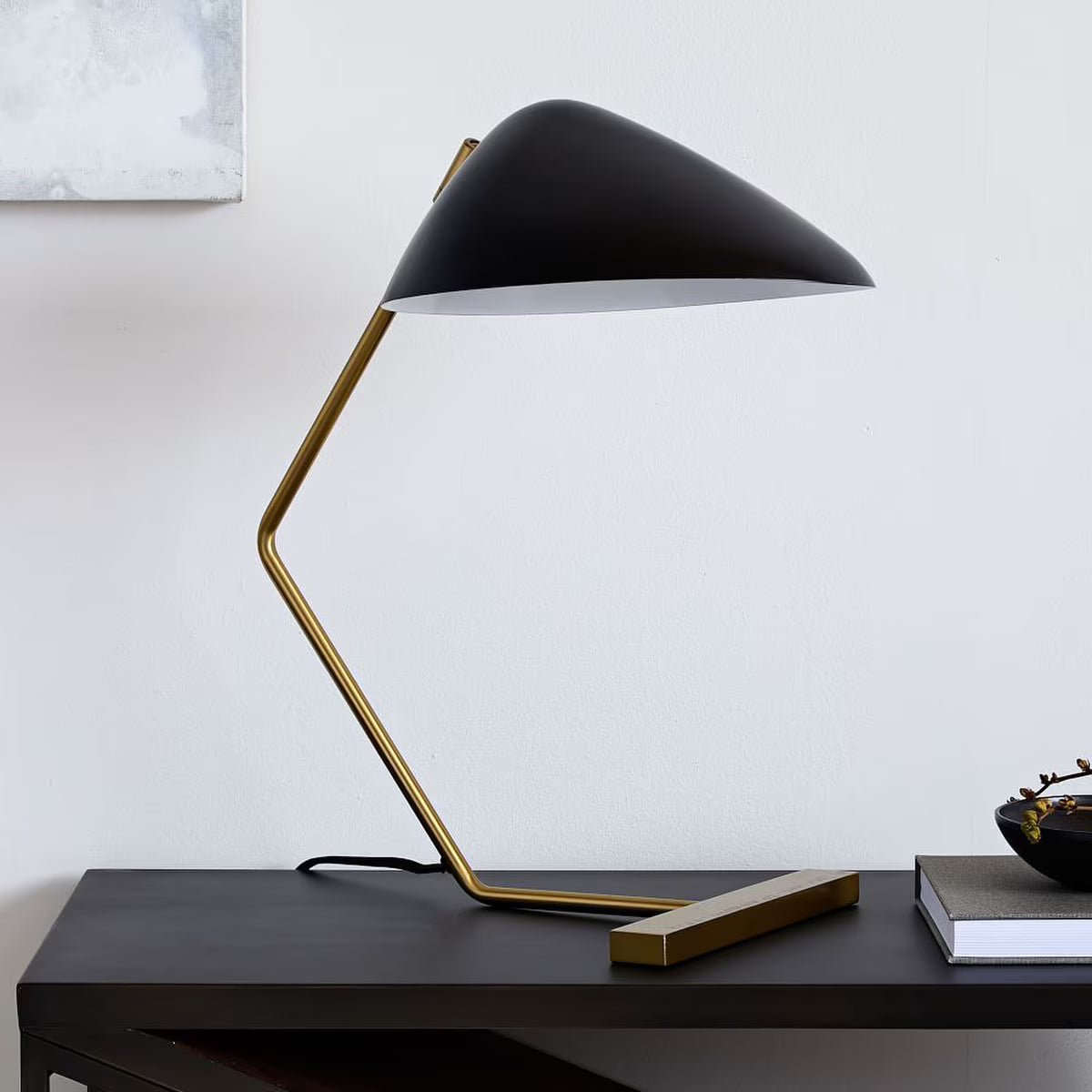 Modern Black & Gold Table Lamp
