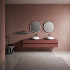 Rosso Fenix Double Vanity Set