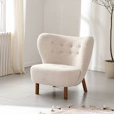 Contemporary Teddy Fabric Accent Chair