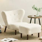 Contemporary Teddy Fabric Accent Chair